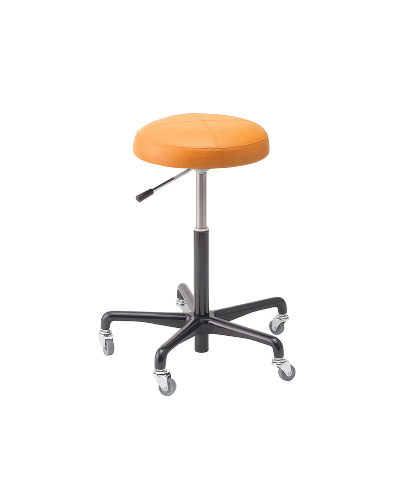 Zen - Orange rocking chair - Black cross foot